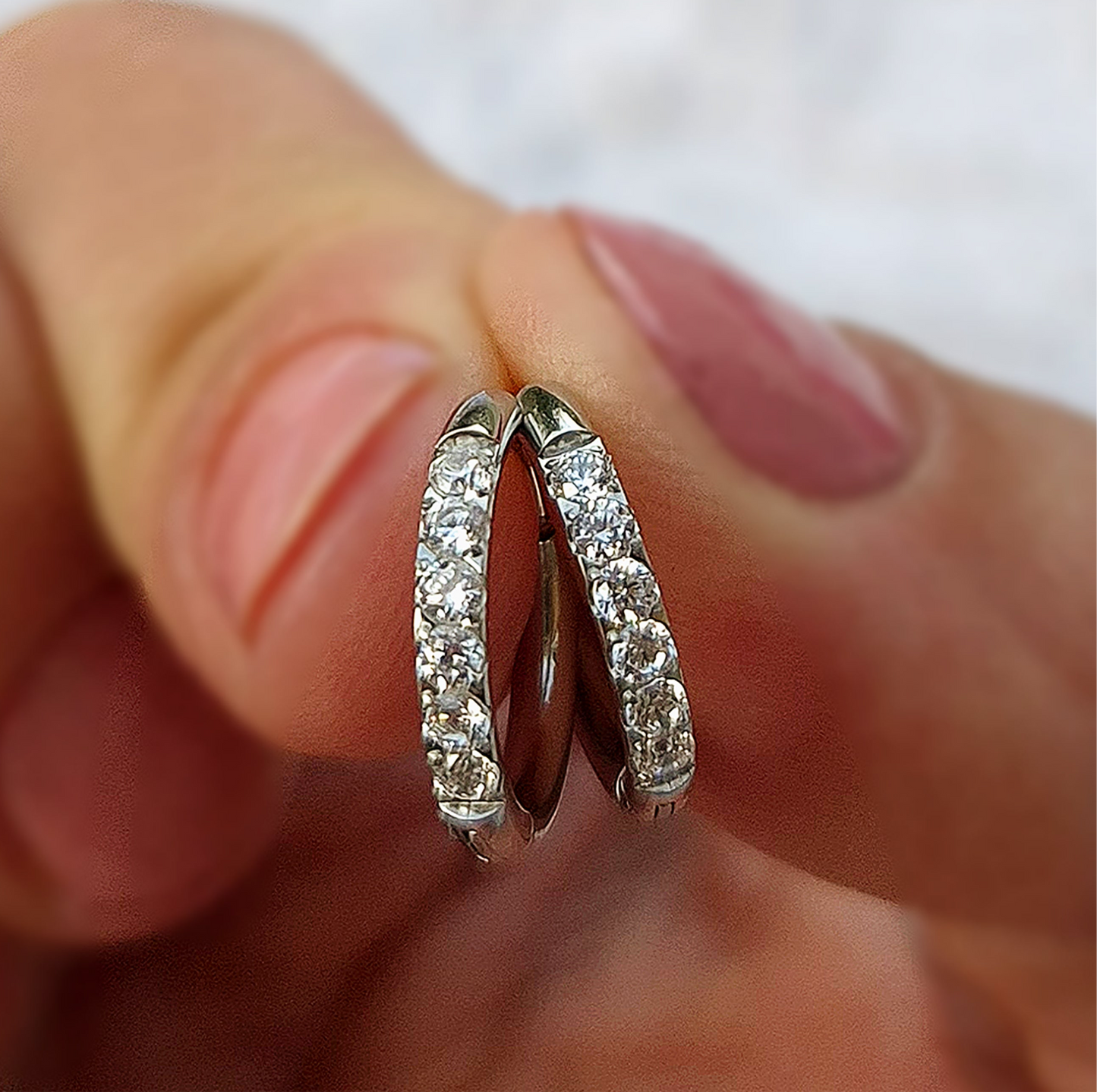 Crystal hoops