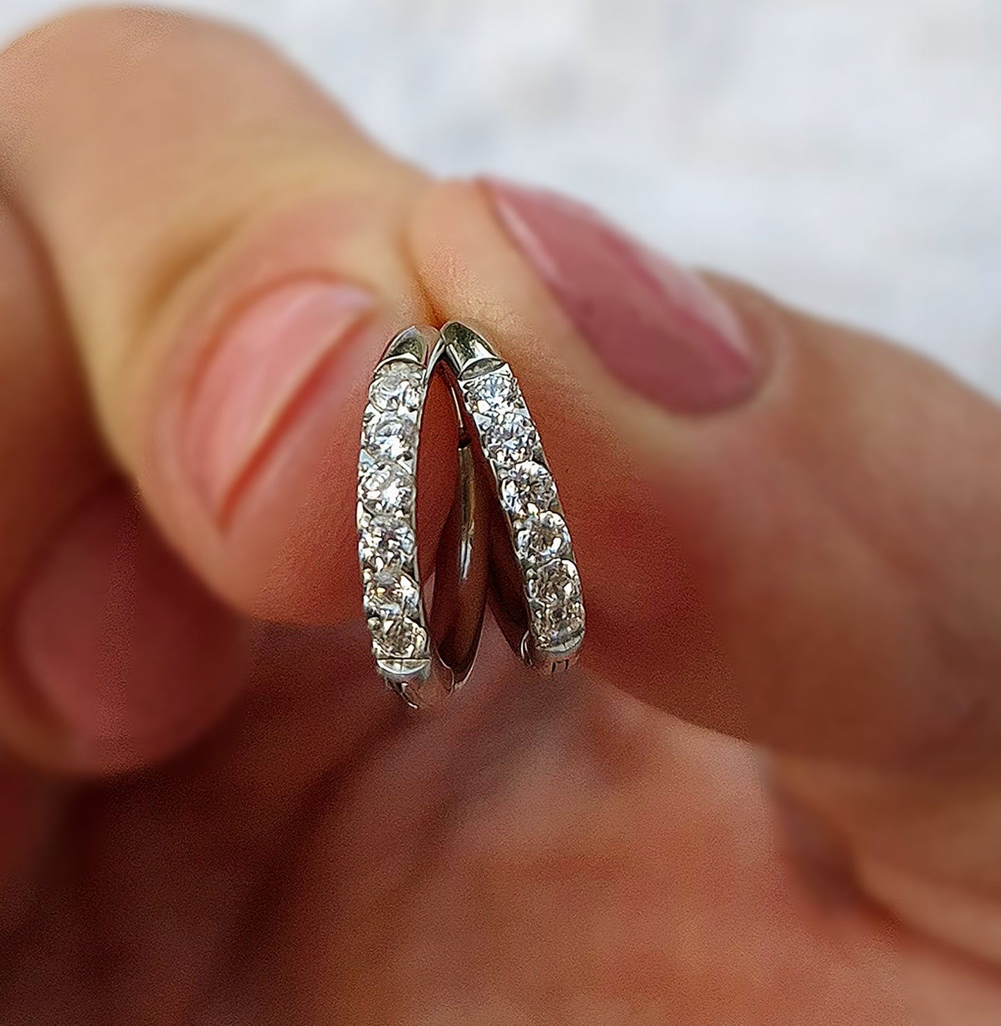 Crystal hoops