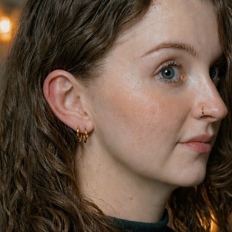 Everyday Gold Hoops – 2 Pack