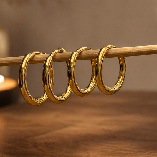 Everyday Gold Hoops – 2 Pack