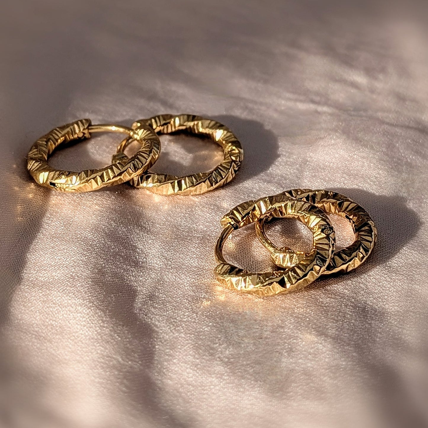 Twisted Gold hoops