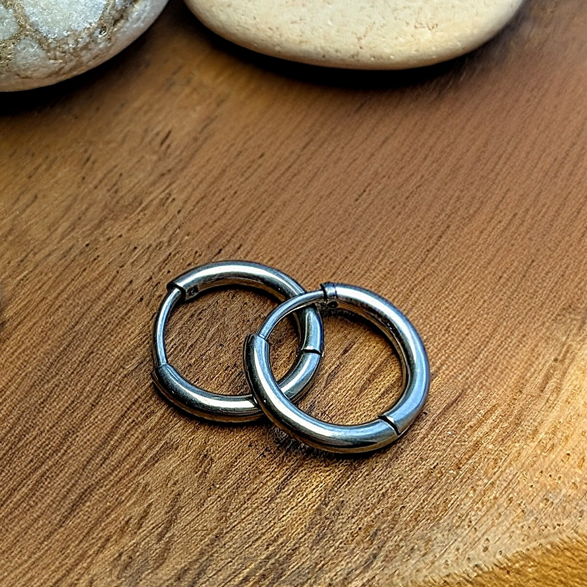 Crystal Titanium Hoops set – 2 Pack