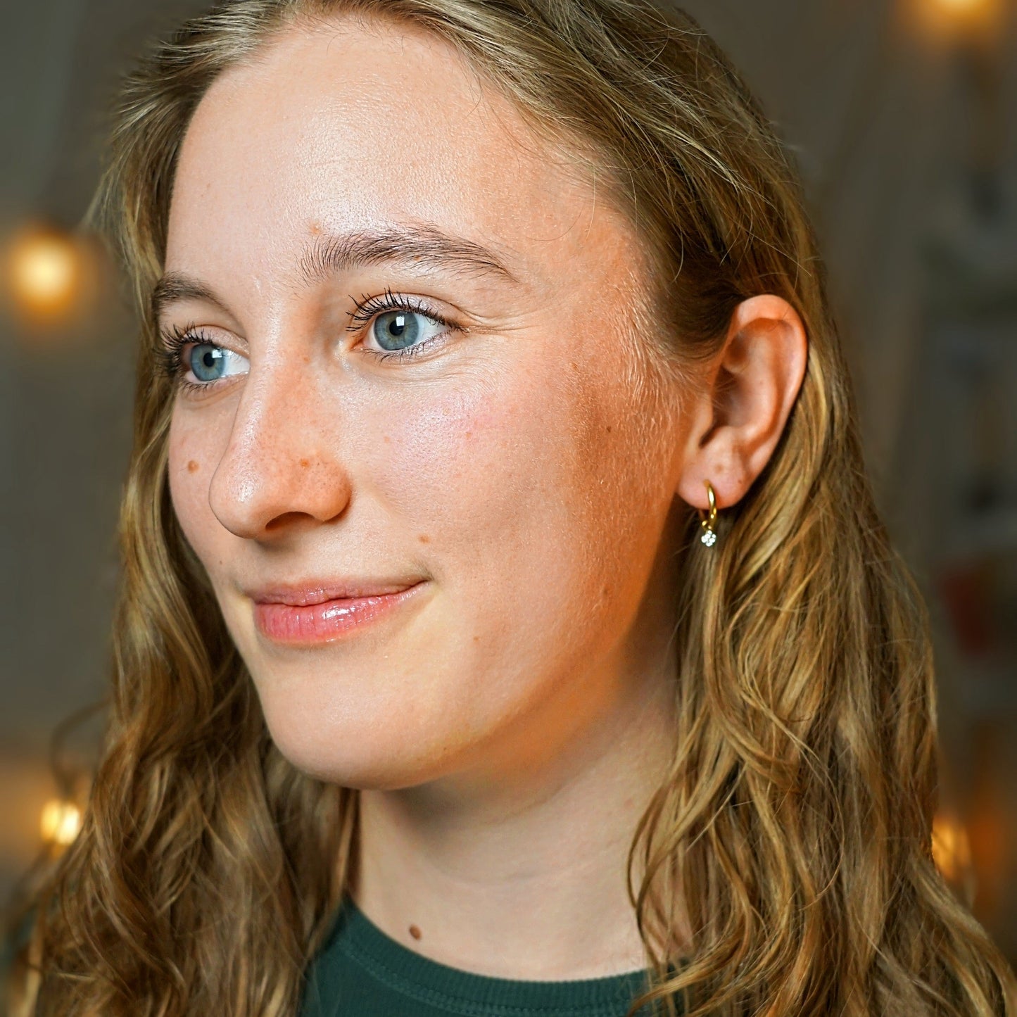 Petal hoop guld titan