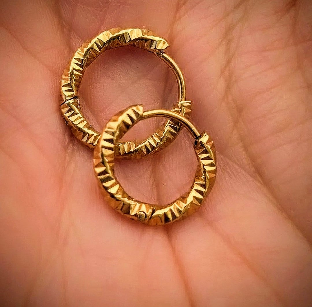 Twisted Gold hoops