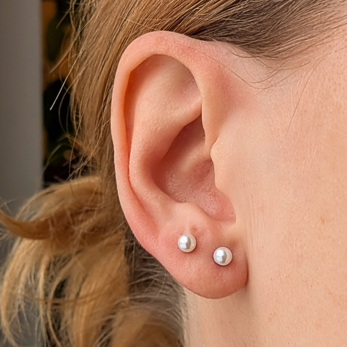 Pärlörhängen 4 mm