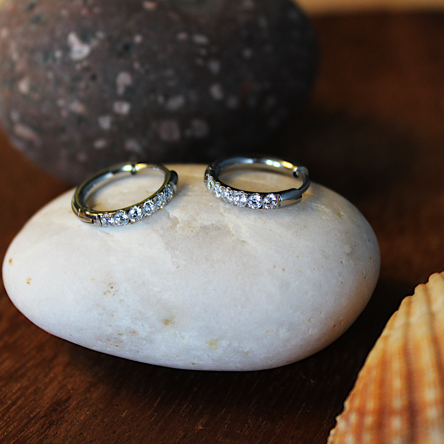 Crystal hoops